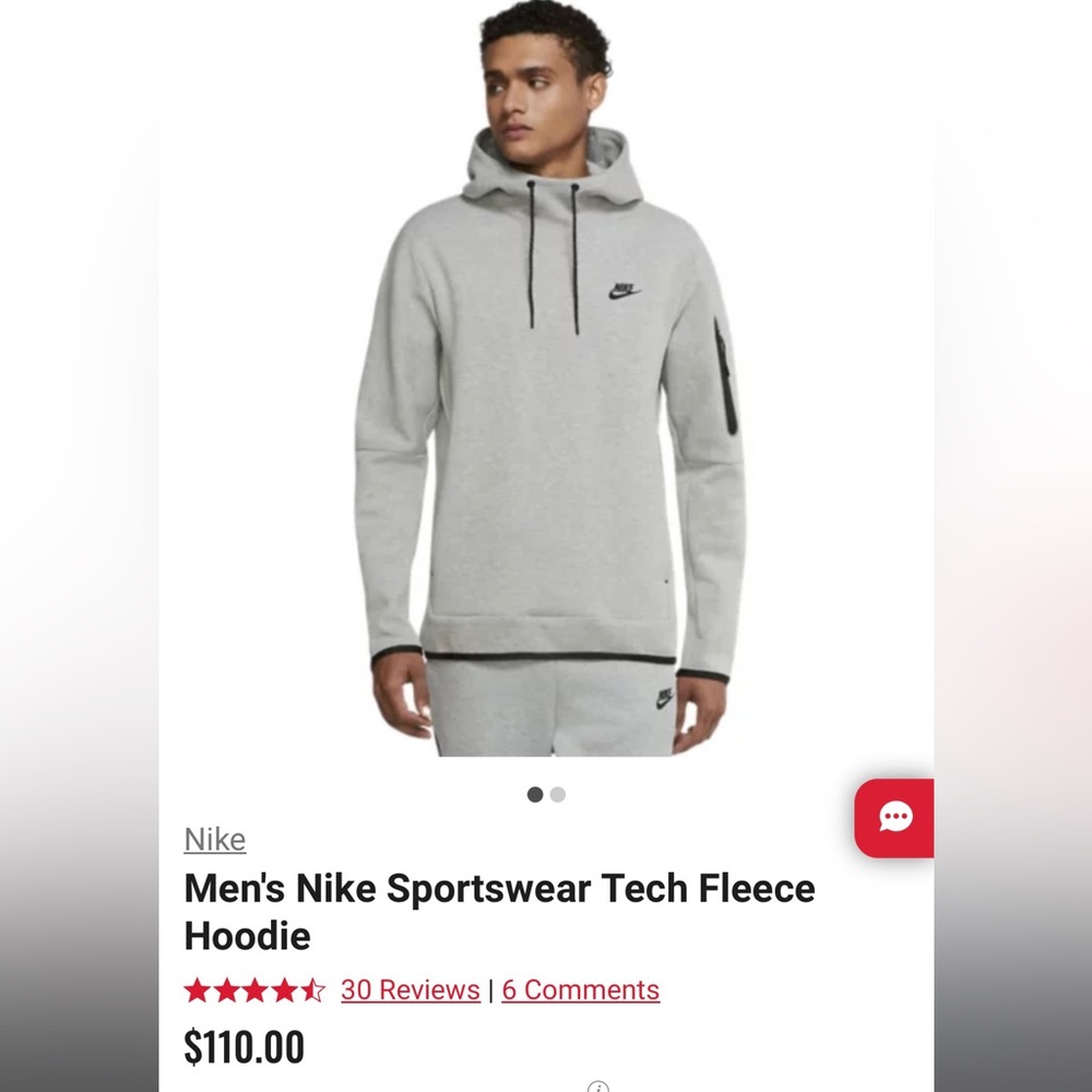 Men’s Medium Nike sports wear Tech hoodie
